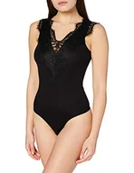 Body - PIECES Damskie body Pcilu Bodystocking Noos Formmender Body, czarny (czarny), S - miniaturka - grafika 1