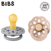 Smoczki uspokajające - BIBS BBTB BOHEME CLOUD & BLUSH S 0-6m Smoczek uspokajający kauczukowy Hevea, 2 sztuki - miniaturka - grafika 1