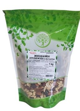 Mieszanka Studencka z żurawiną orzechowo bakaliowa 1kg orzechy Bogata