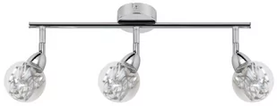 Candellux BOLO LAMPA SUFITOWA LISTWA 3X6W LED SMD GŁÓWKA OKRĄGŁA 1E Z PRZEGUBEM KLOSZ WYMIENNY KD SYSTEM CHROM/BEZBARWNY - Lampy sufitowe - miniaturka - grafika 1