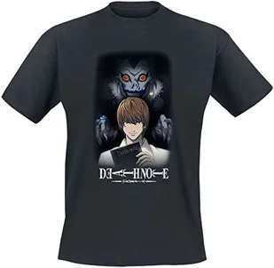 Death Note Light And Ryuk Męski T-shirt Czarny XXL 100% Bawełna Regularna - Koszulki męskie - miniaturka - grafika 1