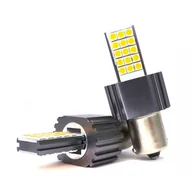 Żarówki samochodowe - 2X P21W Żarówki Led Ba15S 12-24V Canbus Bez Błędu Pomarańczowa 1800Lm Nowość Motoledy - miniaturka - grafika 1