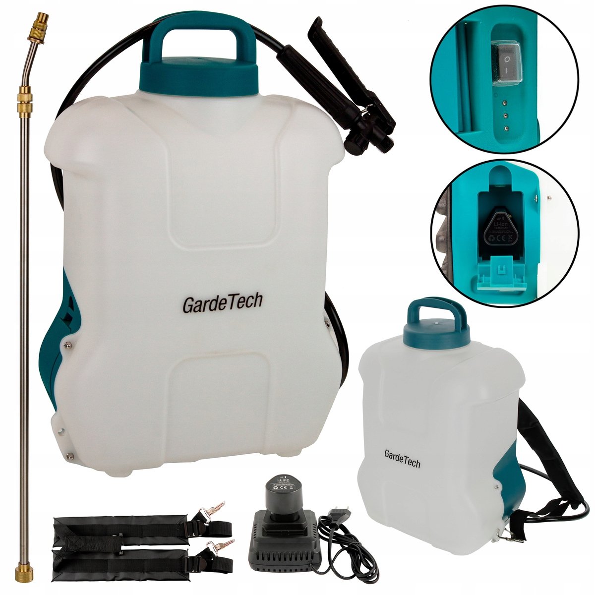Opryskiwacz Akumulatorowy Plecakowy Elektryczny GardeTech 10L 11810G