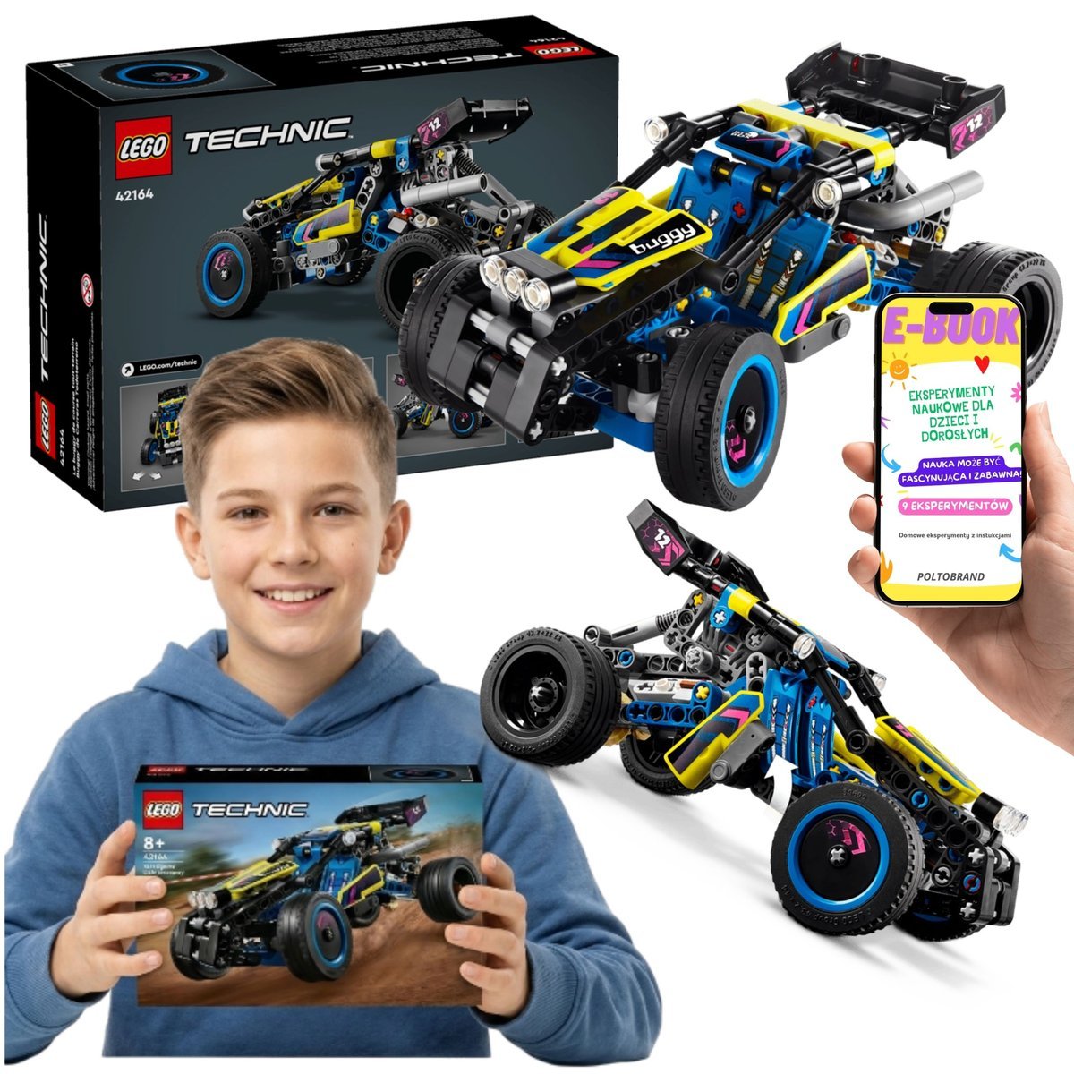 LEGO TECHNIC 42164 Wyścigowy Łazik Terenowy Auto Buggy Prezent + E-BOOK