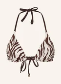 Stroje kąpielowe - Max Mara Beachwear Góra Od Bikini Trójkątnego Aurora braun - miniaturka - grafika 1