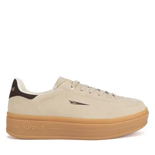 Sneakersy Sprandi V12-785 Beżowy - Sneakersy damskie - miniaturka - grafika 1