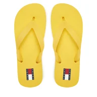 Klapki i japonki damskie - Japonki Tommy Jeans Tjw Logo Flip Flop EN0EN02447 Żółty - miniaturka - grafika 1