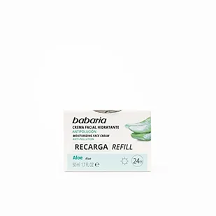 Babaria - Nawilżający krem do twarzy Antypolution Refill, z aloesem i czerwonymi wodorostami, 24h nawilżający, 90% składników pochodzenia naturalnego, 100% wegańskiego - 50 ml - Kremy do twarzy - miniaturka - grafika 1
