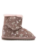 Buty dla dziewczynek - EMU Australia Śniegowce Woodland Toddle B12765 Brązowy - miniaturka - grafika 1