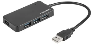 Natec Hub USB Moth 4xUSB 3.0 czarny NHU-1342 - Huby USB - miniaturka - grafika 2