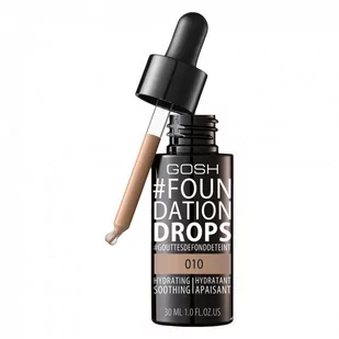 Gosh Foundation Drops Podkład do twarzy 010 Tan, 30ml - Podkłady do twarzy - miniaturka - grafika 1