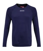 Bielizna sportowa męska - T-shirt kompresyjny CCM LS Premium Training Tee True Navy XXL - miniaturka - grafika 1