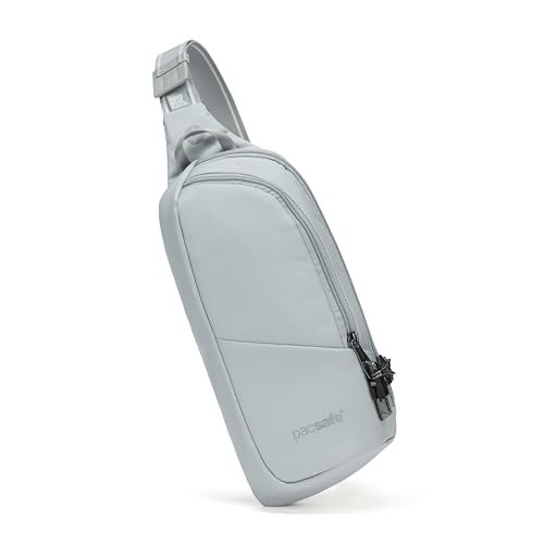 Pacsafe V Action Sling 2,5 litrowy plecak antykradzieżowy, Cyfrowy szary, 2.2 Liter, Pacsafe V Action Sling 2,5 litrowy plecak antykradzieżowy