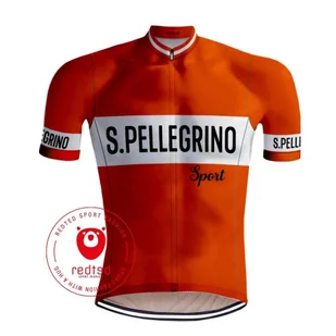 Camisola de ciclismo Retro San Pellegrino - RedTed - Koszulki rowerowe - miniaturka - grafika 1