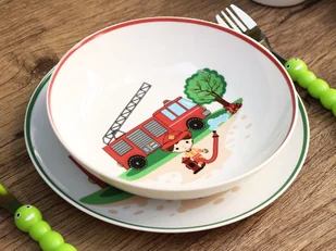 Garnitur dziecięcy (3 el.) Lubiana - Roma 6779 "Strażak" - Miseczki i talerzyki dla dzieci - miniaturka - grafika 1