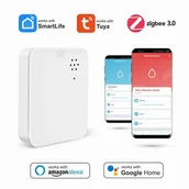 Akcesoria do monitoringu - Czujnik zalania Zigbee TUYA SmartLife NEW alarm dźwiękowy - miniaturka - grafika 1