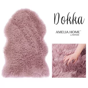 AmeliaHome Dywanik Futerko Dokka różowy, 75 x 150 cm - Dywany - miniaturka - grafika 1