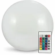Lampy ogrodowe - Lampa solarna GOLDLUX Kula LED RGB z pilotem - miniaturka - grafika 1