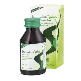 Immulina Plus, suplement diety, syrop, 100 ml - Przeziębienie i grypa - miniaturka - grafika 1