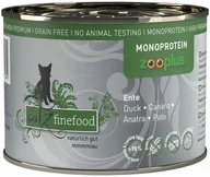 Mokra karma dla kotów - catz finefood monoproteinowa zooplus 6 x 200 g - Kaczka - miniaturka - grafika 1