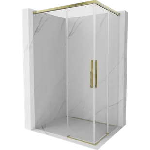 Mexen Rox Duo kabina prysznicowa rozsuwana 90 x 85 cm, transparent, złota - 8C2D-090-085-50-00 - Kabiny prysznicowe - miniaturka - grafika 1