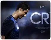 Podkładki pod mysz - PODKŁADKA POD MYSZKĘ CRISTIANO RONALDO + IMIĘ 23x19CM DO LAPTOPA - miniaturka - grafika 1