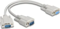 Kable komputerowe i do monitorów - DeLOCK 67160, Beige, 0.3 m, DB-9, Female, Male, Straight - miniaturka - grafika 1