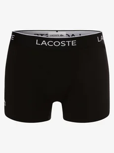 Lacoste Obcisłe bokserki pakowane po 3 szt. Mężczyźni Bawełna czarny jednolity, S - Majtki męskie - miniaturka - grafika 1