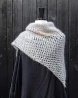 Apaszki i szaliki damskie - Chusta szal z moheru i jedwabiu - miniaturka - grafika 1