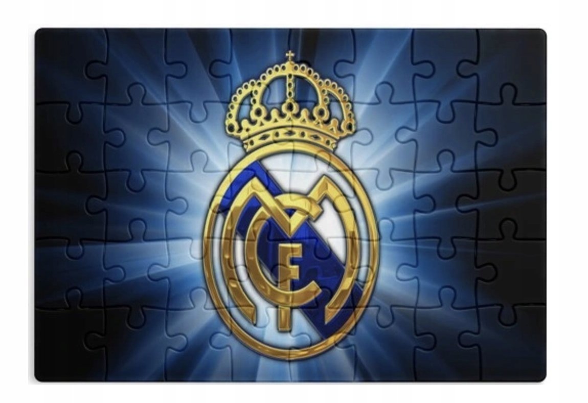 PUZZLE REAL MADRYT LOGO HERB A3 252 el z Nadrukiem + IMIĘ #67
