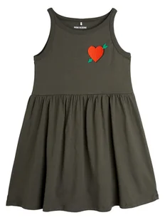 MINI RODINI Sukienka codzienna 2525010799 Czarny Regular Fit - Sukienki i spódniczki dla dziewczynek - miniaturka - grafika 1