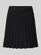 Spódnice - Spódnica mini o rozkloszowanym kroju z efektem prążkowania model ‘MARINA’ - miniaturka - grafika 1