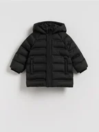 Kombinezony dla dzieci - Reserved - Pikowana kurtka z puchem - czarny - miniaturka - grafika 1
