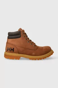 Helly Hansen workery skórzane męskie kolor brązowy - Botki męskie - miniaturka - grafika 1