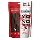 Przysmaki dla psów - Przysmak dla psa WIEJSKA ZAGRODA Monoproteinowe miękkie paski Wołowina 100 g - miniaturka - grafika 1