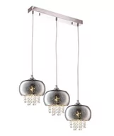 Lampy sufitowe - Milagro LAMPA wisząca STARLIGHT 3787 metalowa OPRAWA listwa ZWIS z kryształkami kaskada glamour crystal chrom 3787 - miniaturka - grafika 1