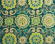 Druki akcydensowe - Papier ozdobny DECO Collection Handmade 20x29cm 10 ark Happy Color India - Ornament zielony N04 - miniaturka - grafika 1