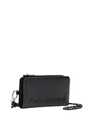 Portfele - Desigual Women's Mone_Half Logo Emma 2.0 Bi-Fold Wallet, czarny, 16 - miniaturka - grafika 1