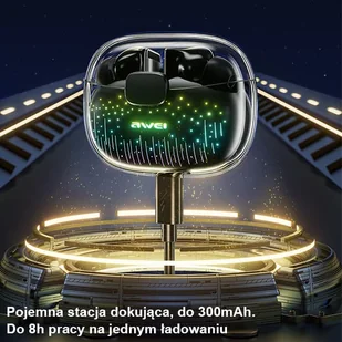 AWEI T52 Pro2 TWS + stacja dokująca czarny/black - Słuchawki - miniaturka - grafika 10