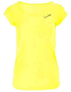 WINSHAPE WINSHAPE damski tanktop Winshape damski, super lekki, funkcjonalny t-shirt z krótkim rękawem Aet106, Winshape Slim Style Fitness joga pilates żółty żółty neonowy XX-L AET106-NEON-GELB-XXL - Koszulki i topy damskie - miniaturka - grafika 1