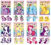 Zabawki kreatywne - Wyklejanka manualna dla dzieci My Little Pony Naklejka Naklejki 8 szt - miniaturka - grafika 1