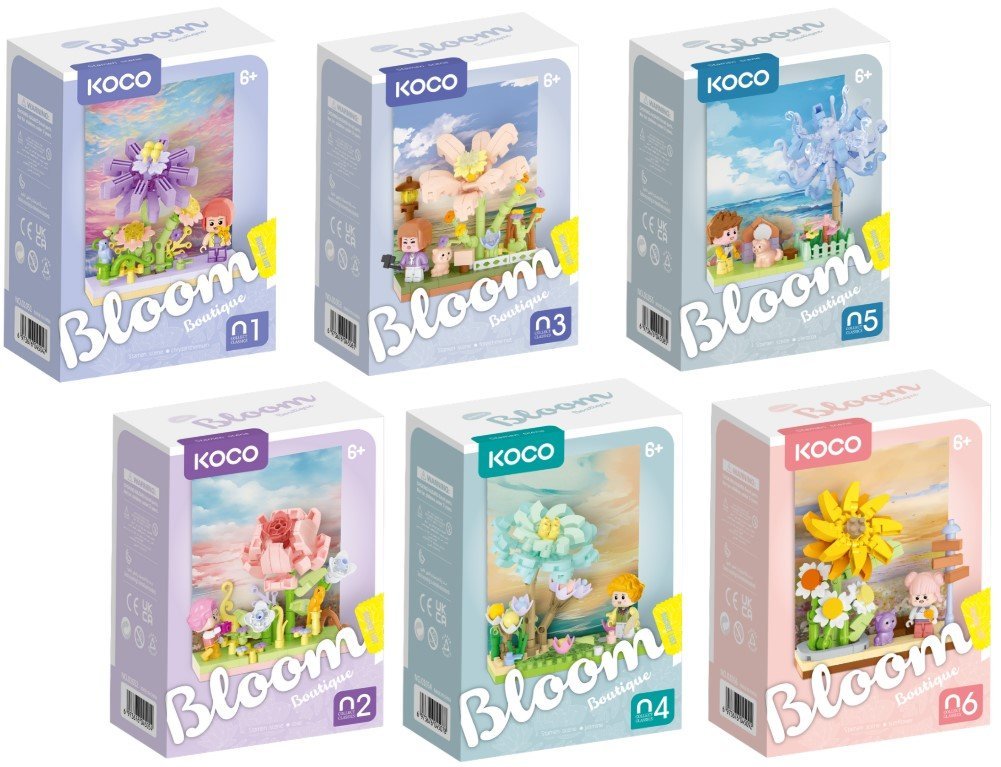 KOCO klocki mini ogródek mix