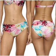 Stroje kąpielowe - Majtki kąpielowe Triumph SUMMER FLEUR Midi Białe w kwiaty - Rozmiar 42 - miniaturka - grafika 1
