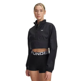 Damska kurtka treningowa Under Armour UA Rival Woven HZ Anorak - czarna - Kurtki damskie - miniaturka - grafika 1