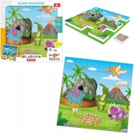 Układanki dla dzieci - Układanka klocki dinozaury 36el - miniaturka - grafika 1