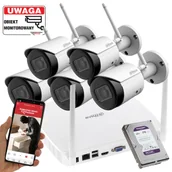 Zestawy do monitoringu - Monitoring firmy 5 kamer WiFi 4MPx IPC-HFW1430DS-SAW-0280B Detekcja ruchu Mikrofon Aplikacja - miniaturka - grafika 1