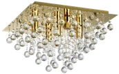 Lampy sufitowe - Lancaster crystal - plafon 5 płomienny złoty. - miniaturka - grafika 1