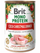 Mokra karma dla psów - Brit Mono Protein Christmas Carp Świąteczna Kolacja Karp Z Sałatką Ziemniaczaną 400 g - miniaturka - grafika 1