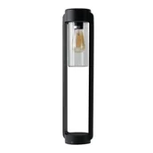 Lampy ogrodowe - Słupek ogrodowy LANTERN E27 IP54 BK AZ6828 - AZzardo - miniaturka - grafika 1