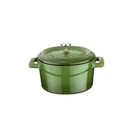 Garnki - MINI GARNEK ŻELIWNY ZIELONY 350ml 10 cm - miniaturka - grafika 1